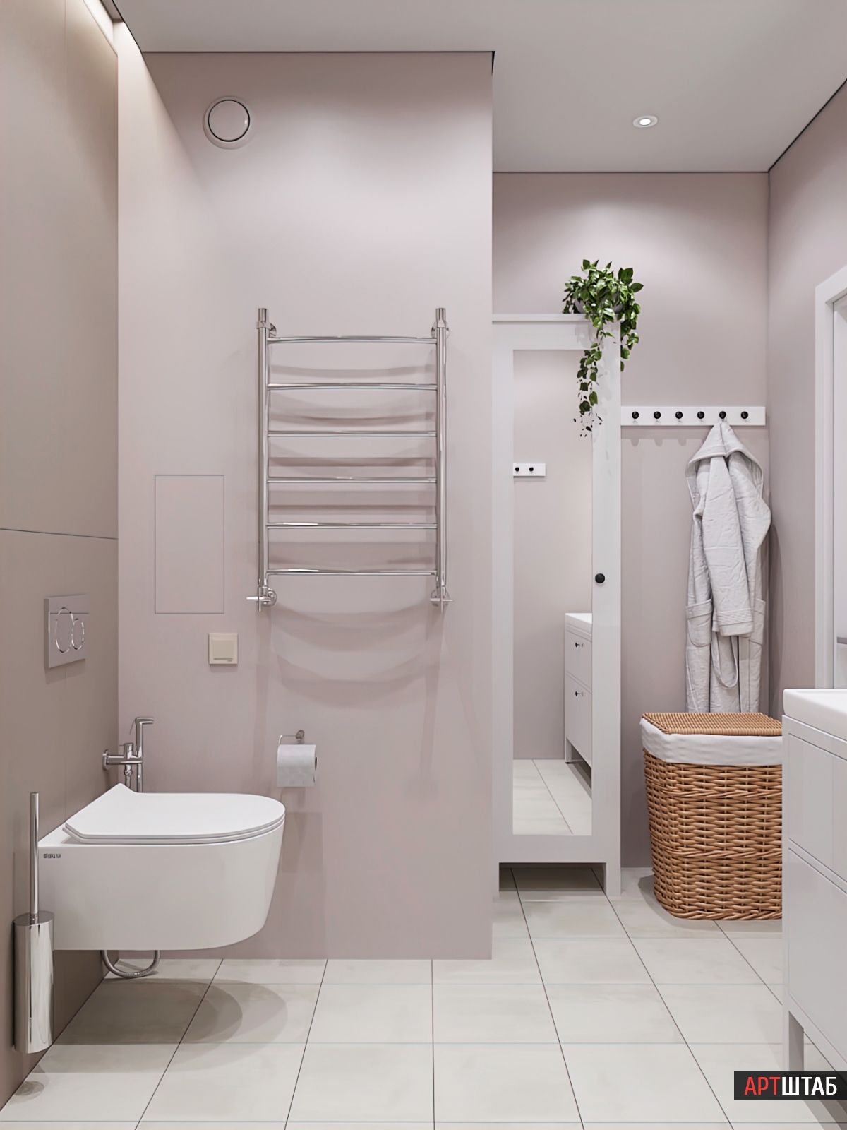 3d модель Нюдовая ванная комната